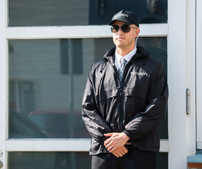 security guard on post